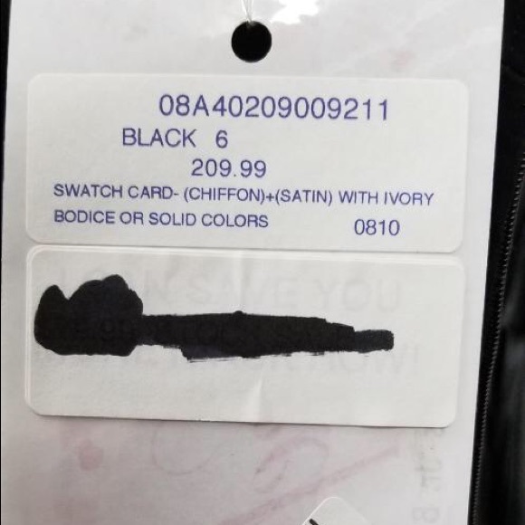 Black NWT Chiffon Prom Dress - Picture 2 of 3